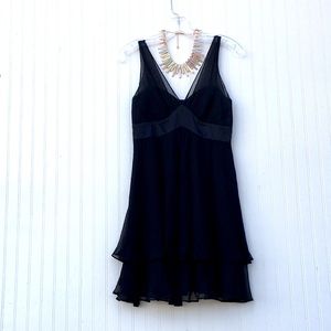 Betsey Johnson Evening black silk dress sz 2